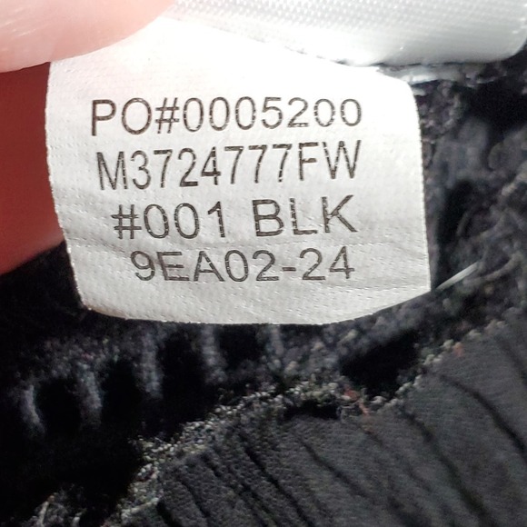 Fever Off Shoulder Peasant Top Blouse Black Size Small - Picture 9 of 13